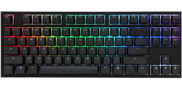 TECLADO GAMER DUCKY ONE 2 RGB TKL KAILH BOX RED SWITCH DOUBLE SHOT PBT MECANICO