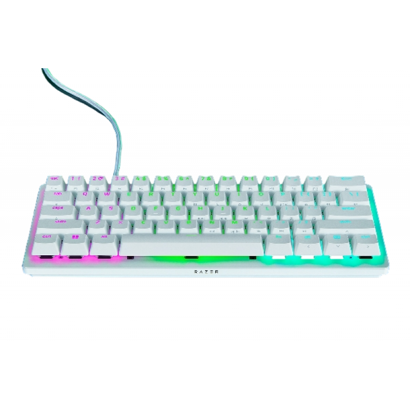 TECLADO GAMER RAZER HUNTSMAN V3 PRO MINI WHITE OPTICAL ANALOG US-EN