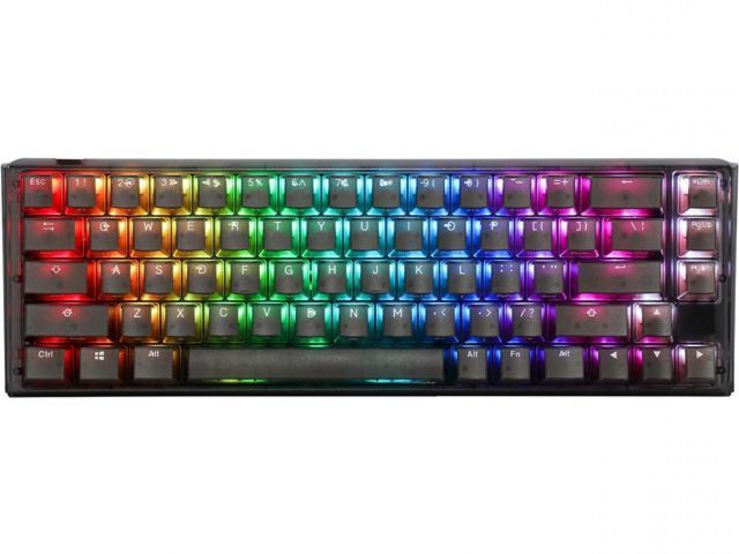 TECLADO MECANICO DUCKY ONE 3 AURA CLEAR BLACK 65 MINI DKON2161ST-BESPDABAAAC1