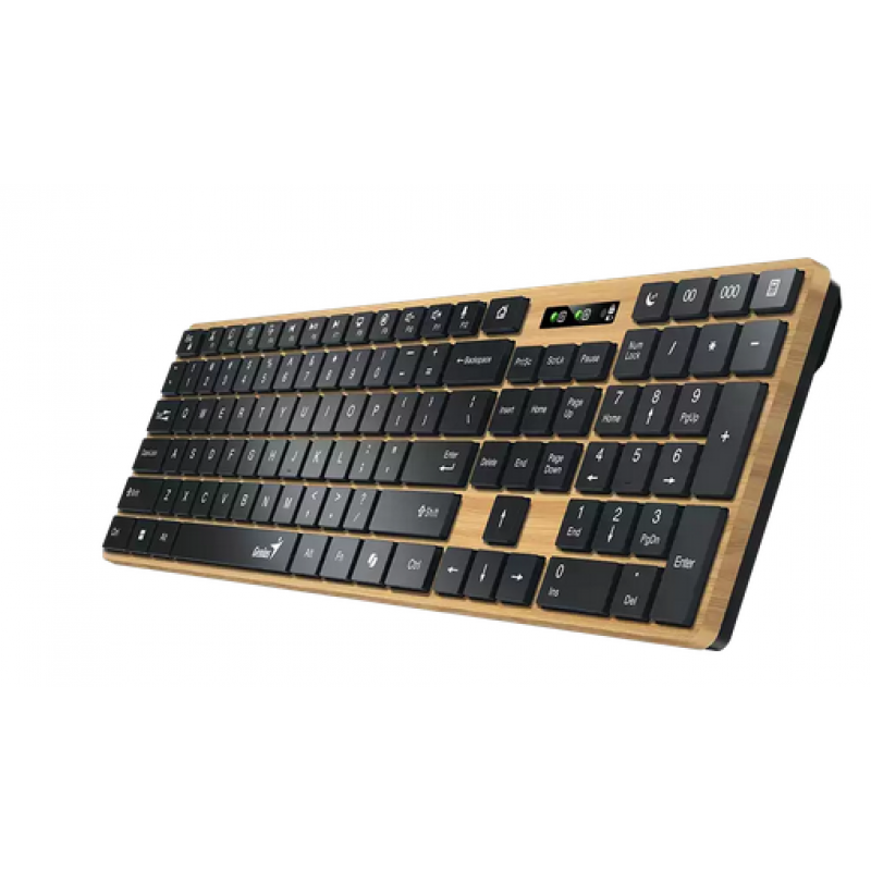 TECLADO WIRELESS GENIUS SLIMSTAR 7250BT AI PINE WOOD