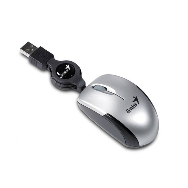 MOUSE GENIUS MICRO TRAVELER SILVER USB (8684)