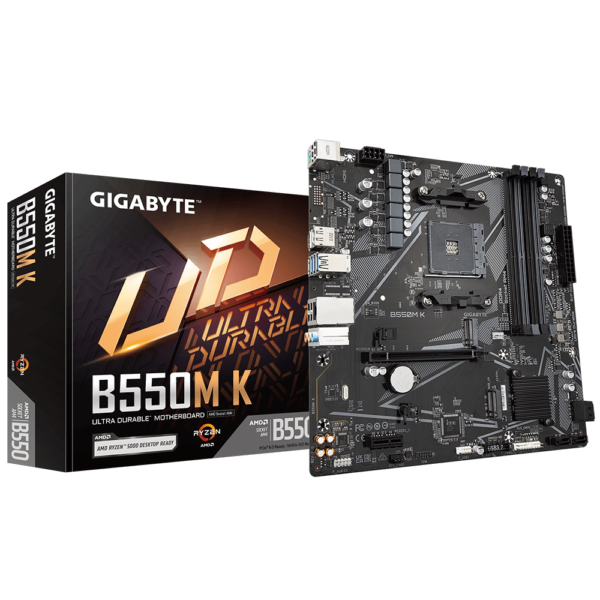Mother Gigabyte B550M K DDR4 AM4 (Serie 3000/4000/5000) (2764)