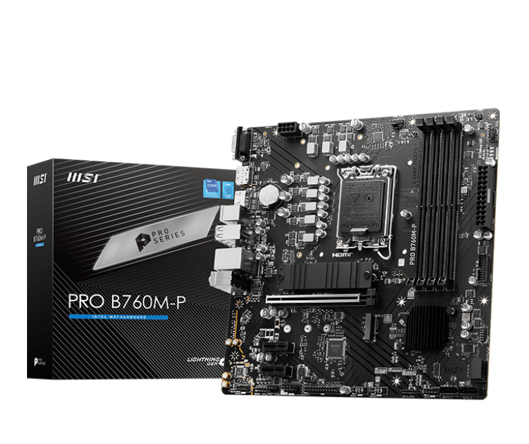 MOTHER MSI PRO B760M-P DDR5 1700 (12VA/13VA/14VA GEN) (6578)