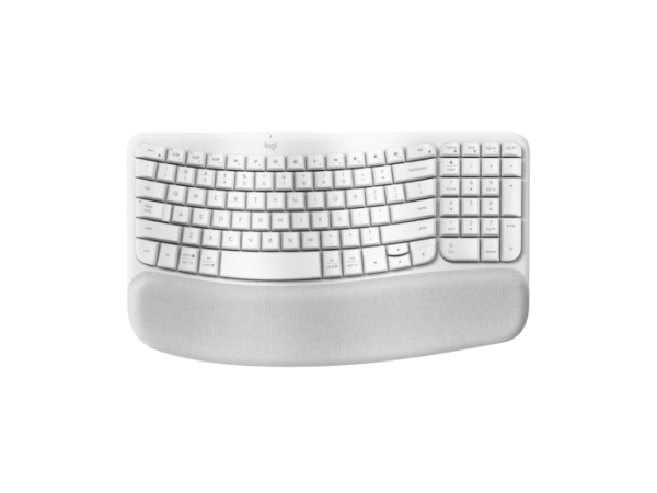 Teclado Logitech Wireless Wave Keys Ergo White Esp 920-012279 (1557)
