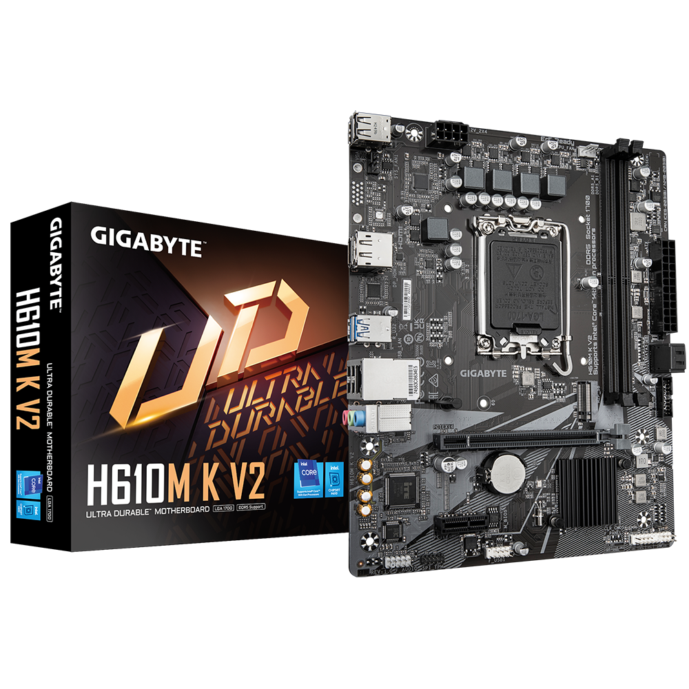 MOTHER GIGABYTE H610M K V2 DDR5 1700 (12VA/13VA/14VA GEN) (0134)