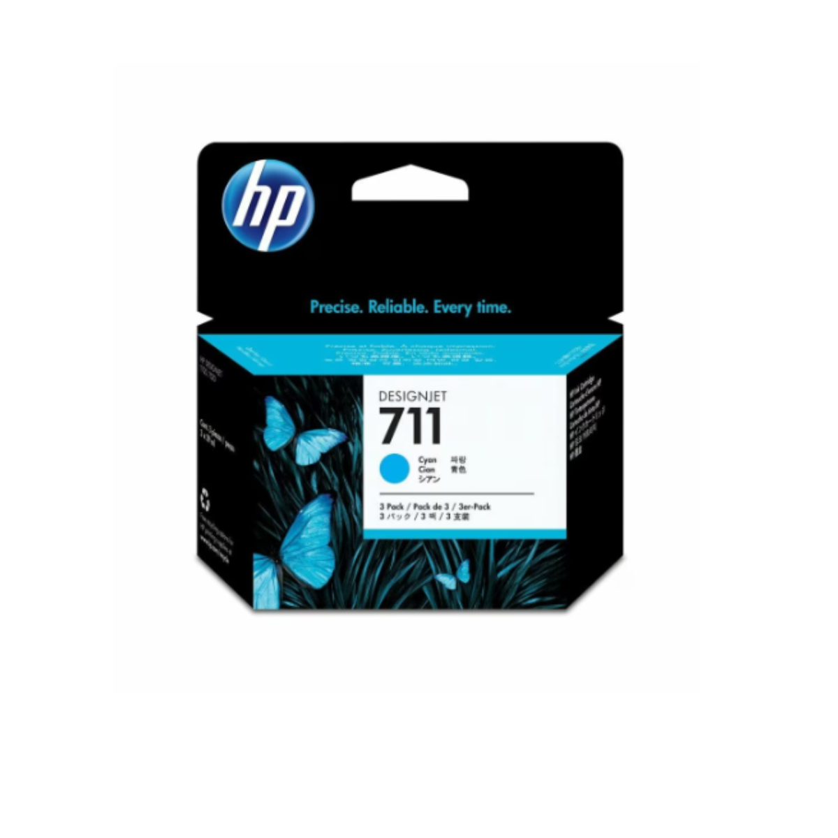 CZ134A HP 711 PACK X3 CYAN INK CARTRIDGE 29ML (1171)