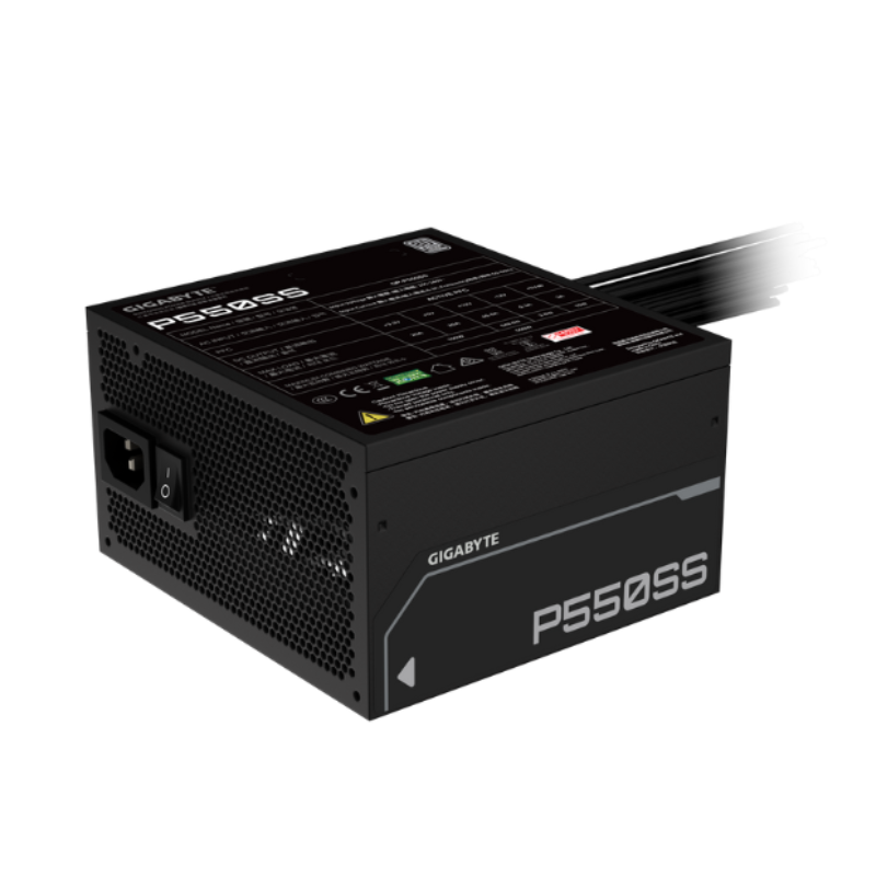 FUENTE GIGABYTE 550W 80 PLUS SILVER ATX 3.1 BLACK (5160)