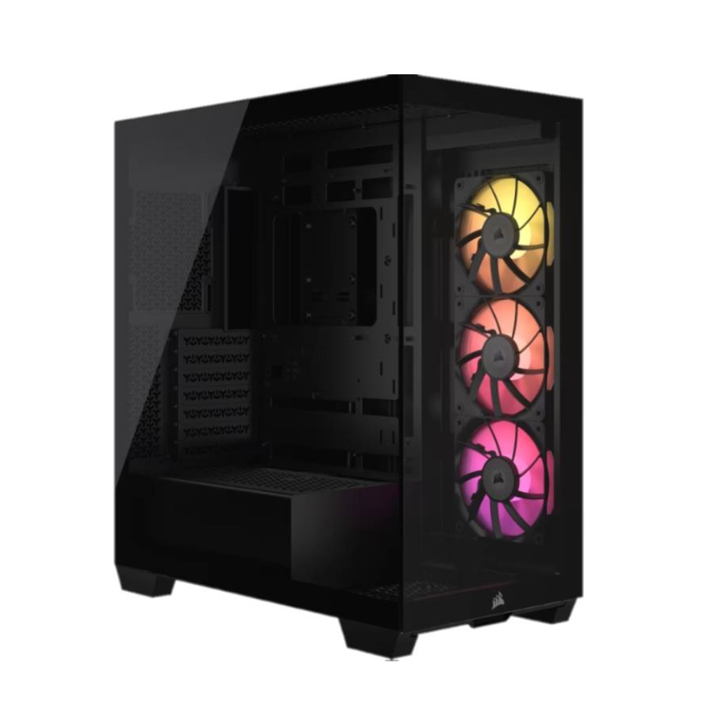 GABINETE CORSAIR ICUE 3500X RGB MID-TOWER TG FAN ICUE X3 BLACK (8389)