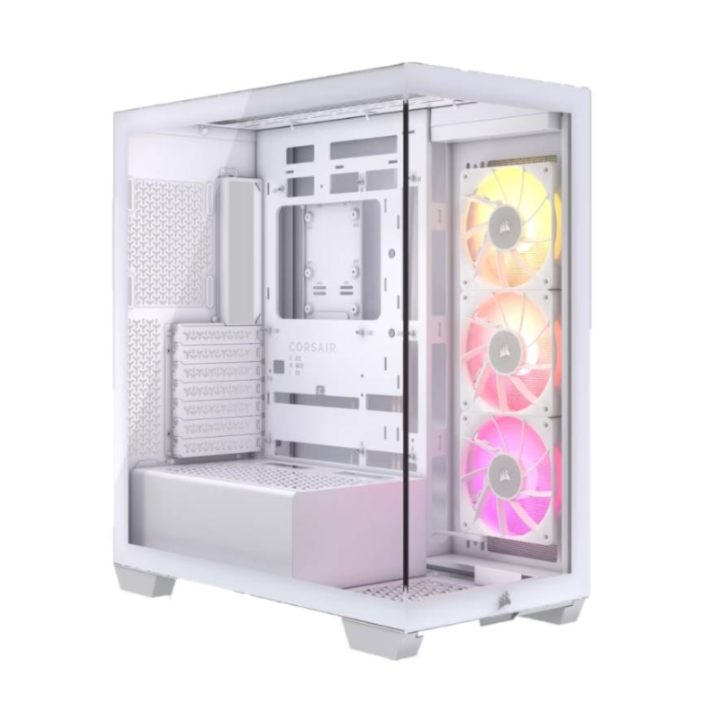GABINETE CORSAIR ICUE 3500X RGB MID-TOWER TG FAN ICUE X3 WHITE (8396)