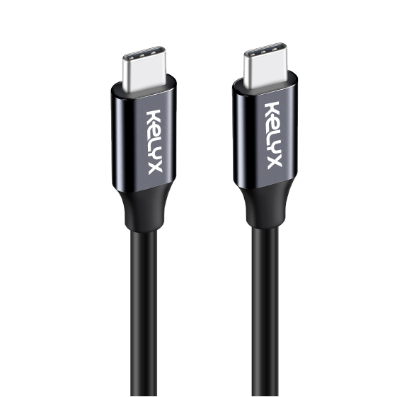 CABLE KELYX USB TYPE C A TYPE C 240W / 20GBP - 4K ULTRA HD 1MT (7053)