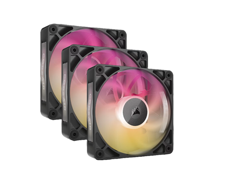 FAN COOLER CORSAIR ICUE LINK RX120 MAX RGB 120MM BLACK PACK X3 (2974)