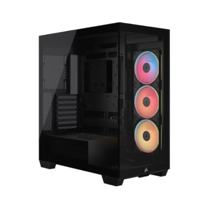 GABINETE CORSAIR 3500X LX-R RGB ICUE MID-TOWER TG BLACK (7119)