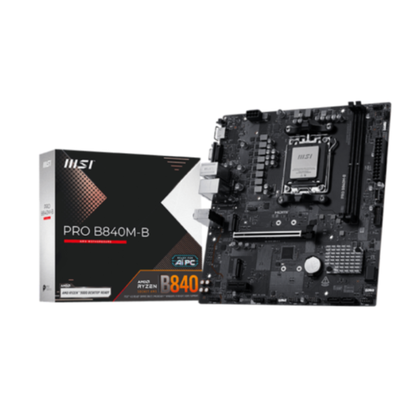 Mother MSI PRO B840M-B DDR5 AM5 (Serie 7000/8000/9000) (0166)
