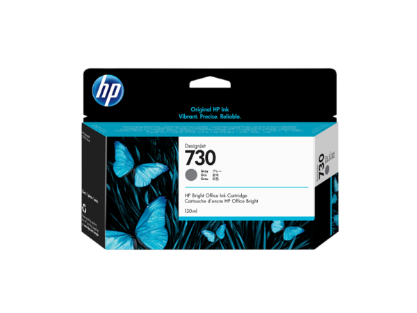 P2V66A HP 730 130-ml Gray Ink Crtg (6975)
