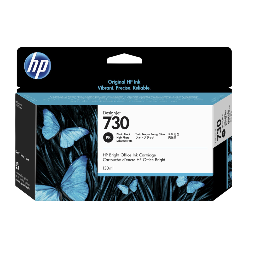 P2V67A HP 730 130-ML PHOTO BLACK INK (1258)