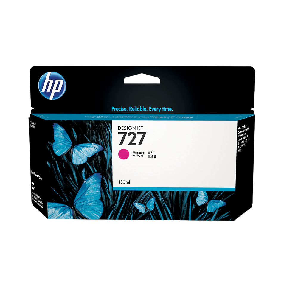 B3P20A HP 727 130-ML MAGENTA DESIGNJET INK (3758)