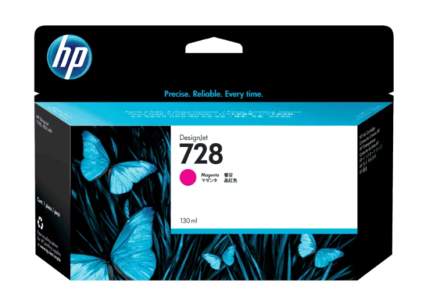 F9J66A HP 728 130-ml Magenta Ink Cartridge (7855)