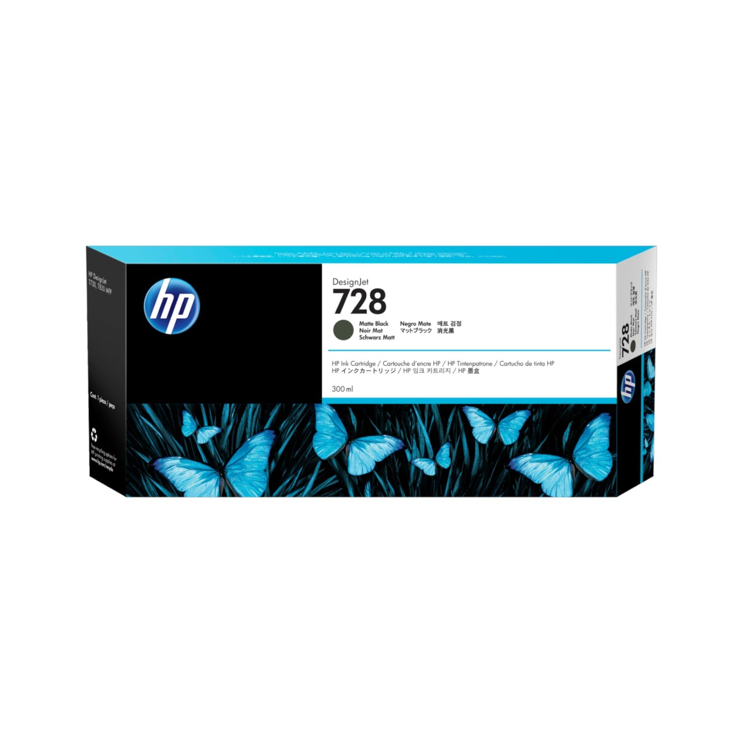 F9J68A HP 728 300-ML MATTE BLACK INK (7879)
