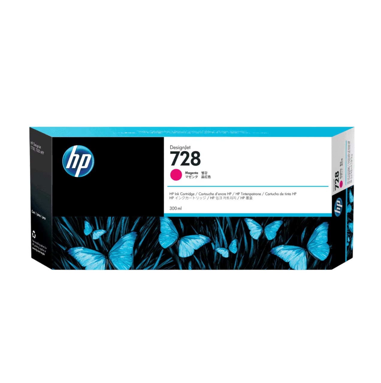 F9K16A HP 728 300-ML MAGENTA INK CARTRIDGE (7920)