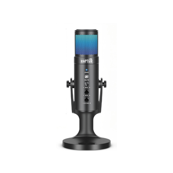 Microfono Raptor Vox PRO RGB USB p/Streaming (2890)