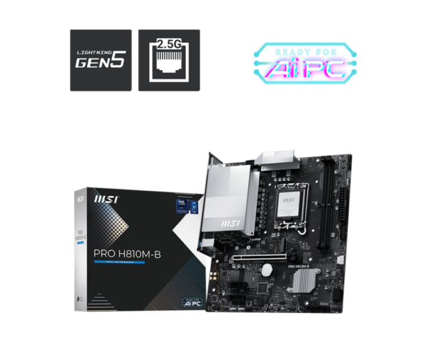 MB MSI S1851 PRO H810M-B DDR5 BOX M-ATX