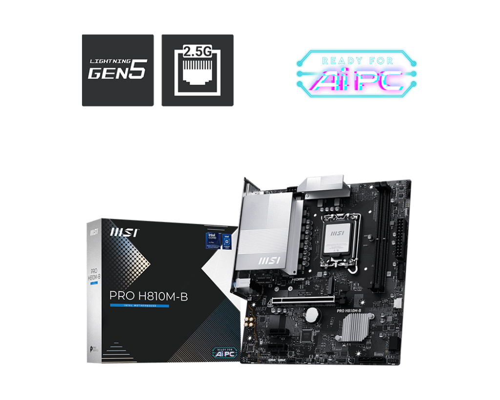 MB MSI S1851 PRO H810M-B DDR5 BOX M-ATX
