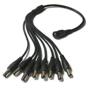 CCTV CABLE DERIVADOR DE ALIMENTACION 1 ENTRADA HEMBRA X 9 SALIDAS MACHO