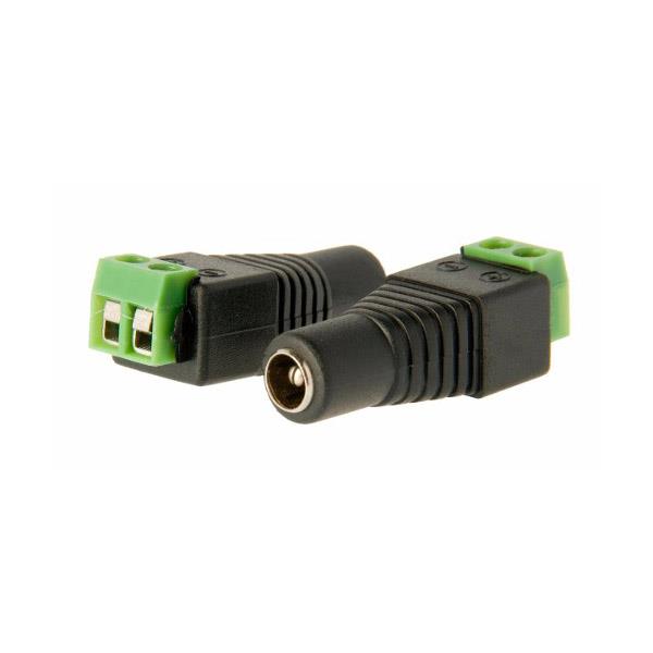 CCTV CONECTOR JACK HEMBRA A TORNILLO PARA ALIMENTACIÓN