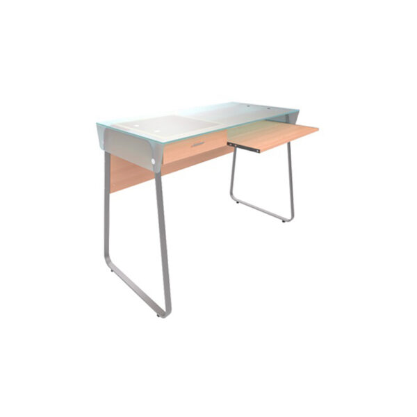 ESCRITORIO X-TECH P/COMPUTADORA C/TOPE DE VIDRIO