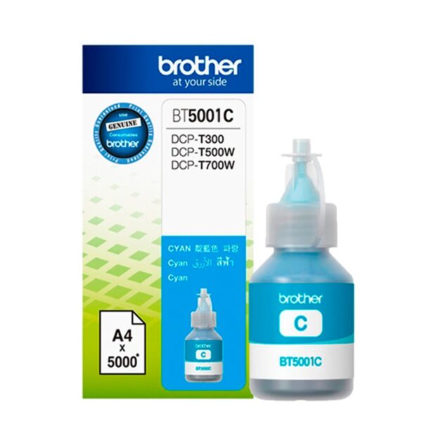 BOTELLA BROTHER BT-5001 6,000 PAG (CYAN)