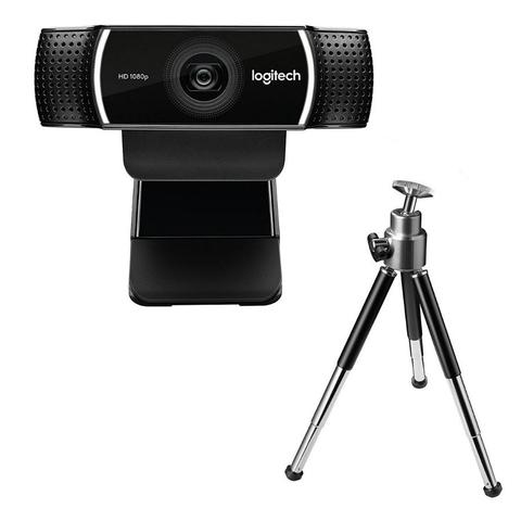 CÁMARA WEB LOGITECH C922 PRO HD 1080P STREAM CON MICROFONO Y TRIPODE