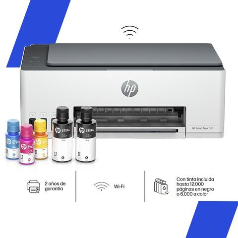 IMPRESORA MULTIFUNCION HP SMART TANK 580 (1F3Y2A) WIFI/USB