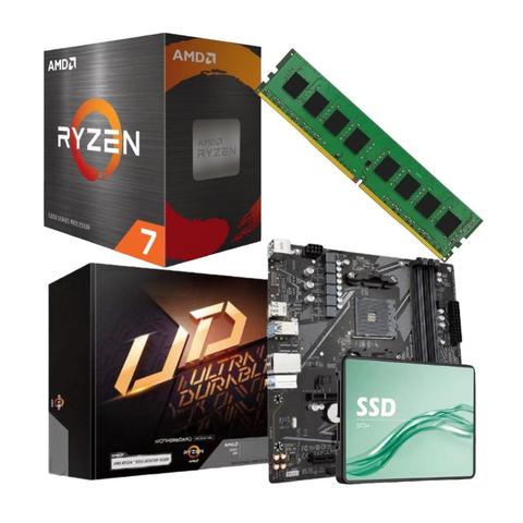 COMBO ECOVISION AMD RYZEN 7 5700X + 8GB + 480GB