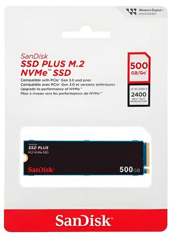 Disco Solido Sandisk Ssd Plus Nvme 500Gb