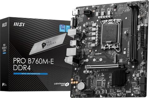 MOTHER MSI B760M-E SOCKET 1700 DDR4
