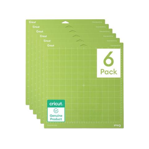 ALFOMBRILLA DE CORTE CRICUT STANDARDGRIP MAT 12X12 PULGADAS, 6 UNIDADES