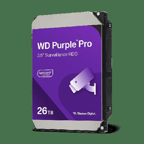 DISCO RIGIDO VIDEOVIGILANCIA 26 TB WESTERN DIGITAL PURPLE PRO