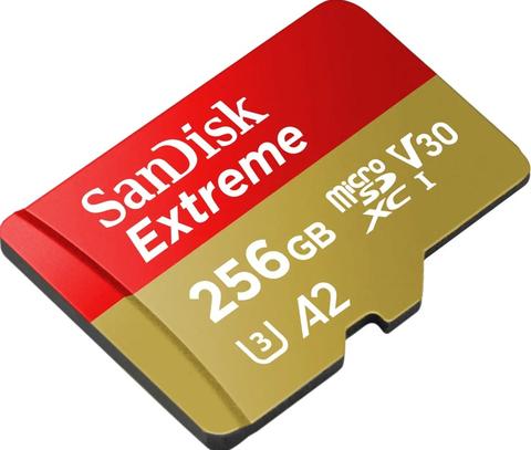 Memoria Micro SD 256 Gb Sandisk Extreme con adaptador