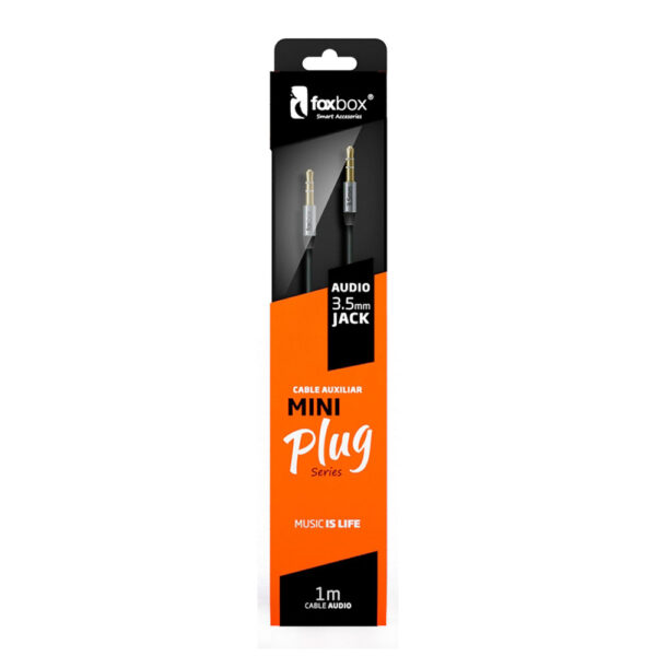 CABLE MINIPLUG FOXBOX  NEGRO