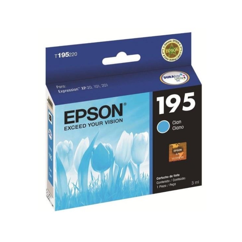 EPSON ORIGINAL T195 220 AL CYAN
