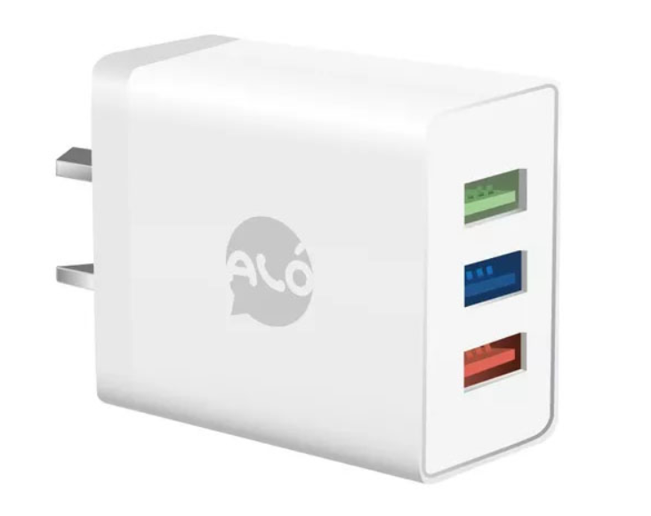 CARGADOR ALO POWER 15W CABLE FLASH TYPE-C BLANCO (8020)