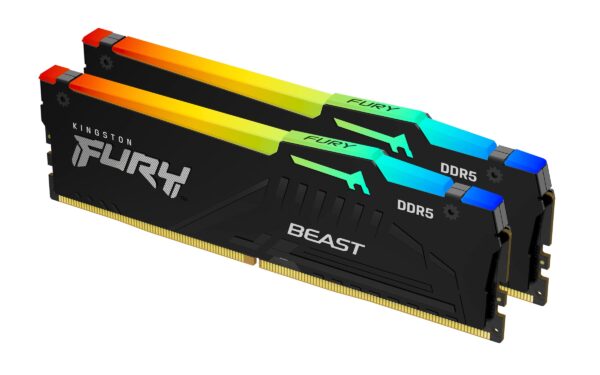 DDR5 32GB KINGSTON 5600MHZ FURY BEAST BLACK RGB