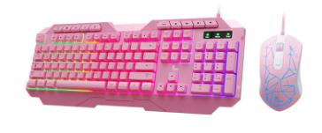 COMBO TECLADO MOUSE XTECH USB GAMING PARA VIDEO JUEGOS (XTK-540S)