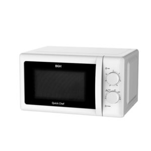 MICROONDAS BGH B120M20I - BLANCO 20 LTS 700w MECANICO (PIH049518)