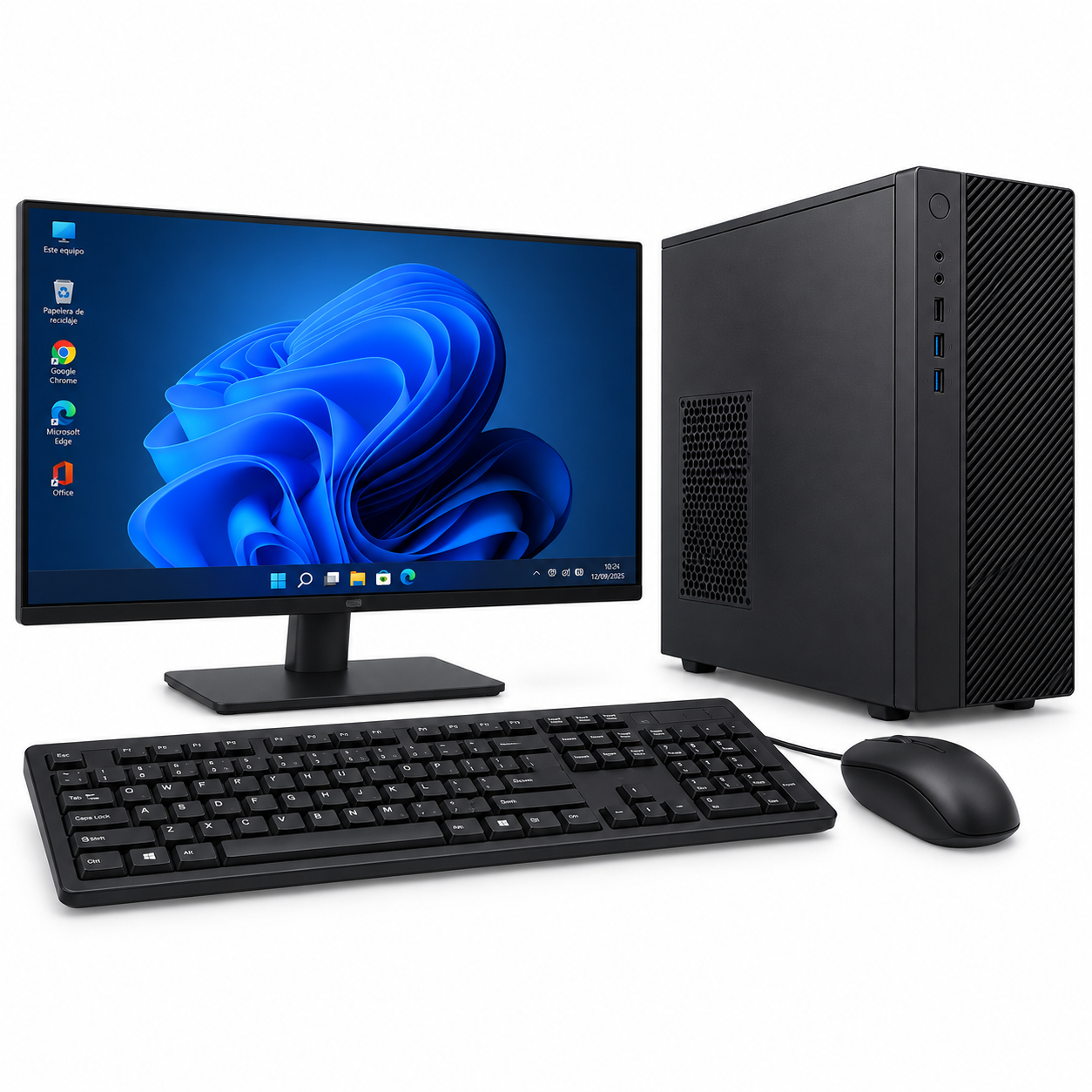 PC COMPLETA RYZEN 5 5600GT RADEON VEGA • MONITOR 20 + KIT GAMER • 16GB RAM • SSD 480GB