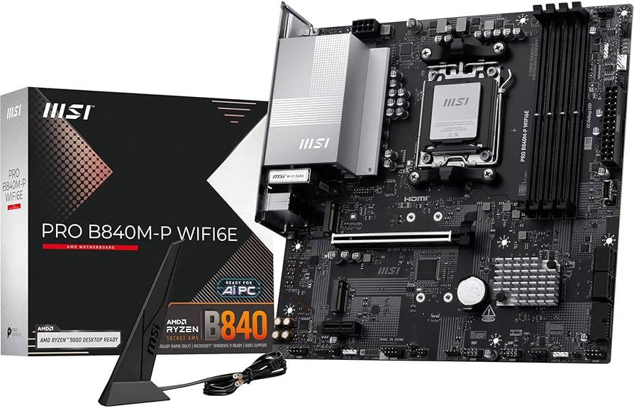 MOTHERBOARD MSI PRO B840M-P WIFI6E AM5 DDR5