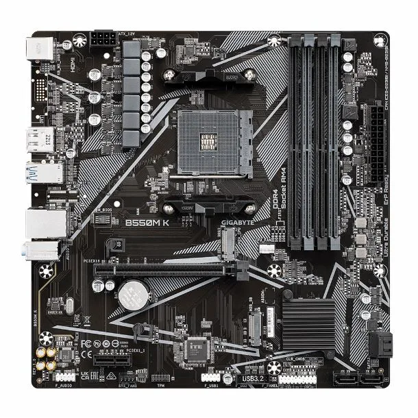 MB GIGABYTE AM4 B550M K DDR4 BOX M-ATX