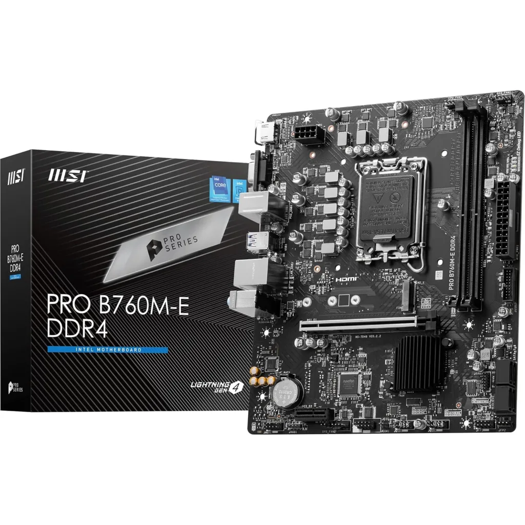 MB MSI S1700 PRO B760M-E DDR4 BOX M-ATX