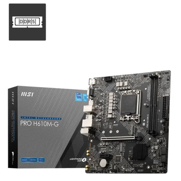 MB MSI S1700 PRO H610M-G DDR5 BOX M-ATX