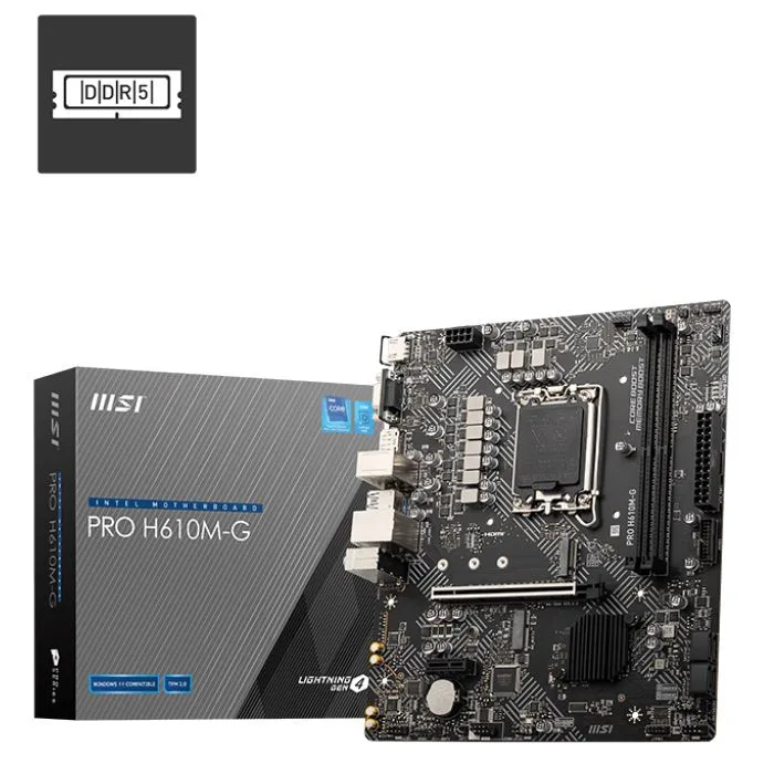 MB MSI S1700 PRO H610M-G DDR5 BOX M-ATX